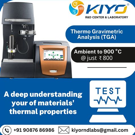 Thermo gravimetric analyzer (TGA) Brand|cost of a tga instrument.